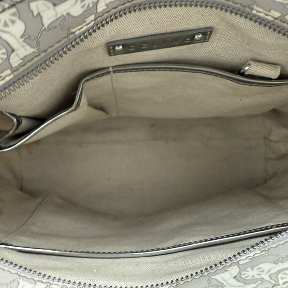 CELINE Handbag PVC Leather Gray Silver Auth bs17463 - Picture 8 of 11